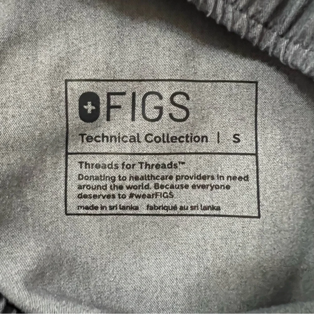 Figs Tansen Jogger Scrub Pants Men's Gray Green‎ Drawstring Size Small